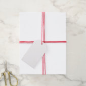 Étiquettes-cadeau Cœurs rouges (Avec de la ficelle)
