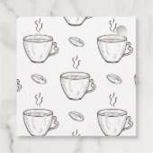 Étiquettes Cadeau Coffee and Cake Coffee Shop (Dos)