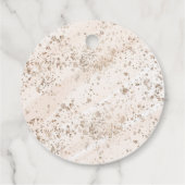 Étiquettes Cadeau Coffee baby shower Is Brewing bow (Dos)