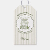 Étiquettes-cadeau Coffee Brewing Bebe Brunch Neutral Baby Shower (Dos)