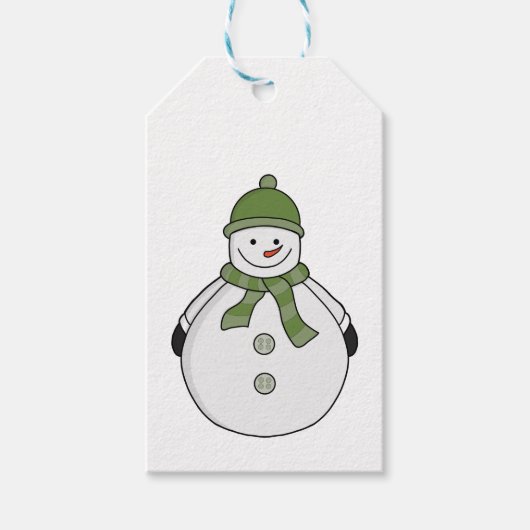Étiquettes-cadeau Cold snowman (Devant)