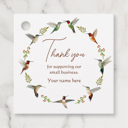 Étiquettes Cadeau Colibri nord-américain (Devant)