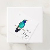 Étiquettes Cadeau Colibri personnalisé (En situation)