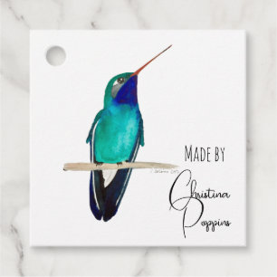 Étiquettes Cadeau Colibri personnalisé