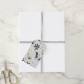 Étiquettes-cadeau Colibris et fleurs blanches. (Avec de la ficelle)