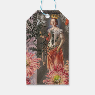 Étiquettes-cadeau Collage de la déesse céleste Vierge : Céleste vint