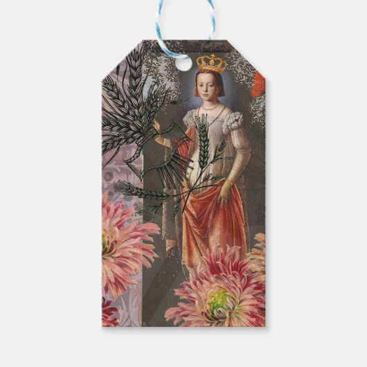 Étiquettes-cadeau Collage de la déesse céleste Vierge : Céleste vint (Devant)