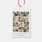 Étiquettes-cadeau Collage Photo de Noël Joyeux Noël (Devant)