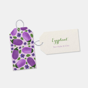 Étiquettes-cadeau Collection Blush & Bloom Aubergine – Douce Lilas