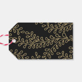 Étiquettes-cadeau Collection Branches Dorées (Dos Horizontal)