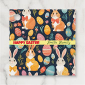 Étiquettes Cadeau Collection Bunny Boho de Pâques (Devant)