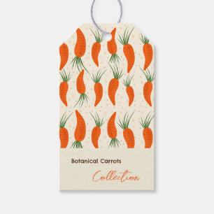Étiquettes-cadeau Collection de carottes botaniques