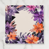 Étiquettes Cadeau Collection de couronnes florales d'Halloween Spook (Dos)