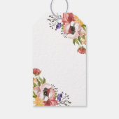 Étiquettes-cadeau Collection de Mariages de couleurs de automne rust (Dos)