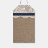 Étiquettes-cadeau Collection de Mariages de tournesol rustique - Mar (Dos)