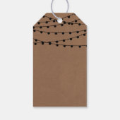 Étiquettes-cadeau Collection de Mariages Rustic Kraft (Dos)