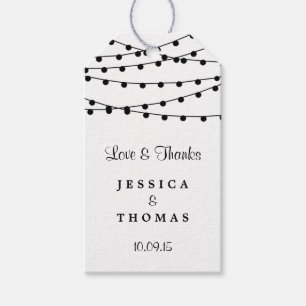 Étiquettes-cadeau Collection de Mariages Rustic Kraft