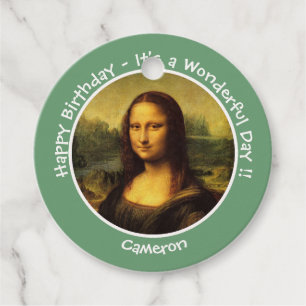 Étiquettes Cadeau Collection Leonardo da Vinci Mona Lisa