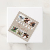 Étiquettes Cadeau Collection photo moderne Beige Friends Forever (En situation)