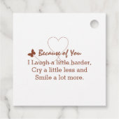 Étiquettes Cadeau Collection photo moderne Beige Friends Forever (Dos)