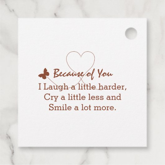 Étiquettes Cadeau Collection photo moderne Beige Friends Forever (Dos)