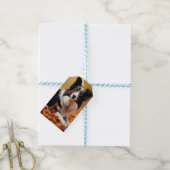 Étiquettes-cadeau Collie frontalier à l'automne Feuilles automne Ins (Avec de laficelle)