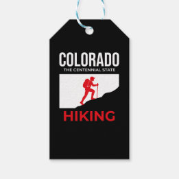 Étiquettes-cadeau Colorado Randonnée – L'État du Centenaire USA