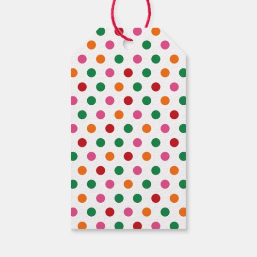 Étiquettes-cadeau Coloré Holly Jolly Noël (Dos)