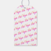 Étiquettes-cadeau Coloré Las Vegas Sparkles Mariage Accueil (Dos)