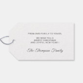 Étiquettes-cadeau Colorée Holly Jolly Photo (Dos (Horizontal))