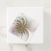 Étiquettes Cadeau Colorful fractal ornament. Flower art (En situation)