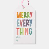 Étiquettes-cadeau Colorful Merry Everything Inclusive cute (Devant)