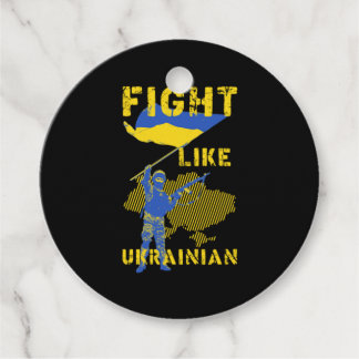 Étiquettes Cadeau Combattre comme l'ukrainien