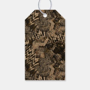 Étiquettes-cadeau Combiné, ethnique, africain.