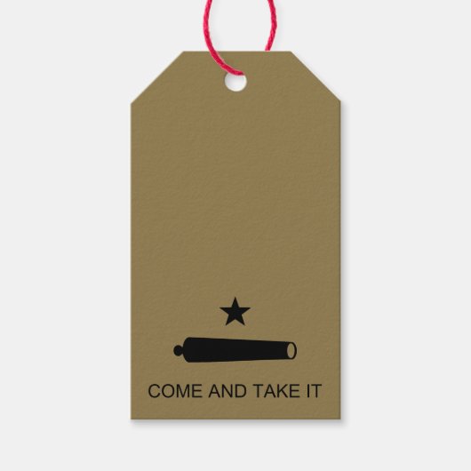 Étiquettes-cadeau Come & Take It ! Flag de Texas State (Devant)