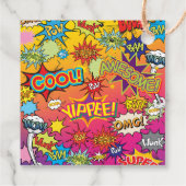 Étiquettes Cadeau Comic Pop Art Discours Bubble Retro (Dos)