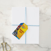 Étiquettes-cadeau Comics DC | Justice League - Anniversaire (Avec de laficelle)