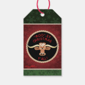 Étiquettes-cadeau Comique Longhorn Steer (Devant)