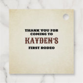 Étiquettes Cadeau Comment l'Occident était un premier anniversaire (Dos)