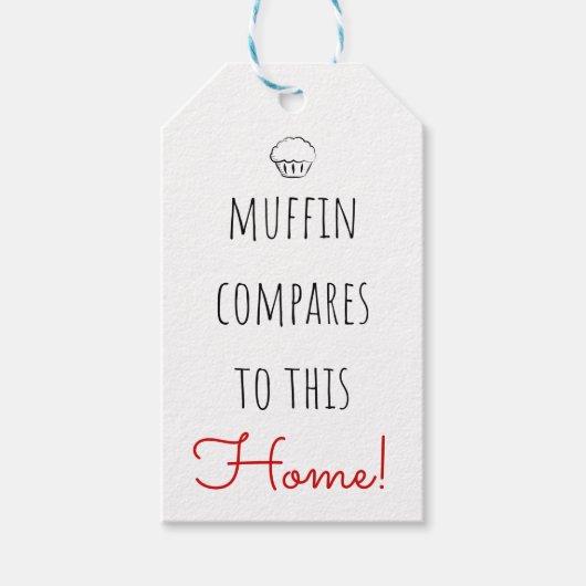 Étiquettes-cadeau Comparaisons de Muffin Open House immobilier (Devant)