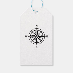 Étiquettes-cadeau Compas nautique