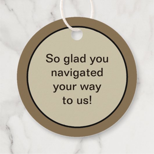 Étiquettes Cadeau Compass Rose 1 (Dos)