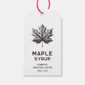 Étiquettes-cadeau Concastration de sirop d'érable (Devant)