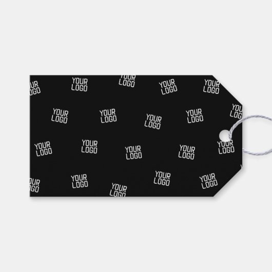 Étiquettes-cadeau Conception aléatoire, logo ou image d'entreprise (Devant (Horizontal))