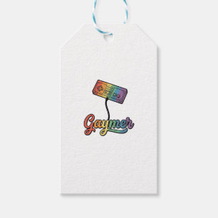 Étiquettes-cadeau Conception de chemise vectorielle Gaymer Rainbow G
