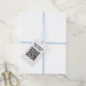 Étiquettes-cadeau Conception de code QR (Avec de laficelle)