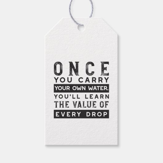 Étiquettes-cadeau Conception de devis de sagesse - Valeur de chaque  (Devant)