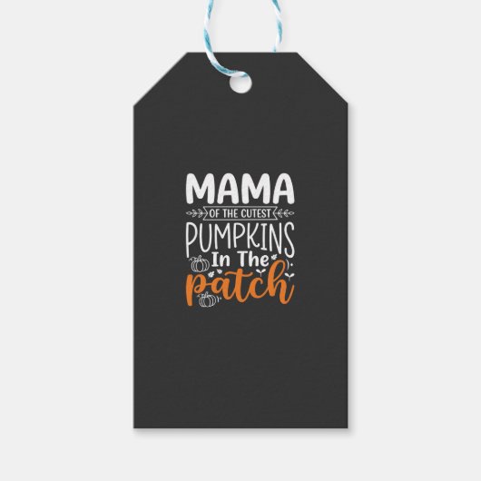 Étiquettes-cadeau Conception de Halloween Mama Pumpkins Patch_1 (Devant)