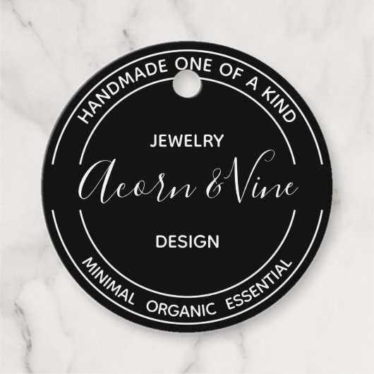 Étiquettes Cadeau Conception de marque professionnelle moderne | Noi (Devant)