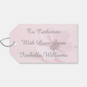 Étiquettes-cadeau Conception de script de Baby Shower Floral Blush C (Dos (Horizontal))